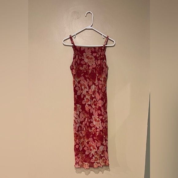 Vintage City Triangles Y2K 90s Women's Shift Dress Size 13/14 Romantic Feminine - Picture 1 of 6